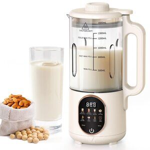 50 oz Nut Milk Maker Machine All in 1, 10 Function Automatic Soy Milk Maker